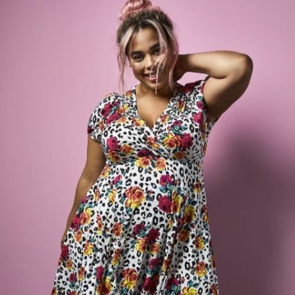 torrid Dresses & Skirts - Torrid Betsey Johnson Leopard Dress Size 14 NWT